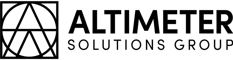 Altimeter Solutions Group logo: circular geometric globe icon next to the bold wordmark ALTIMETER and 'SOLUTIONS GROUP' text.